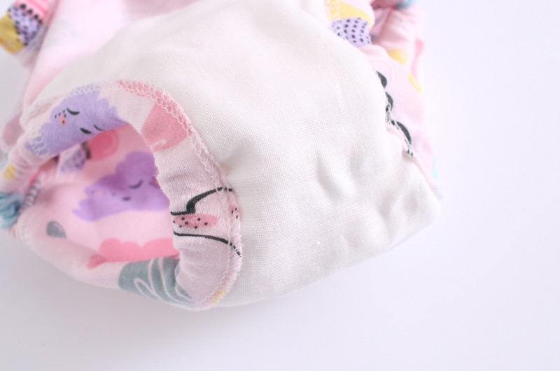 Reusable 6 Layers Baby Cotton Diapers