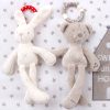 Cute Plush Bear and Rabbit Baby Bed Toy