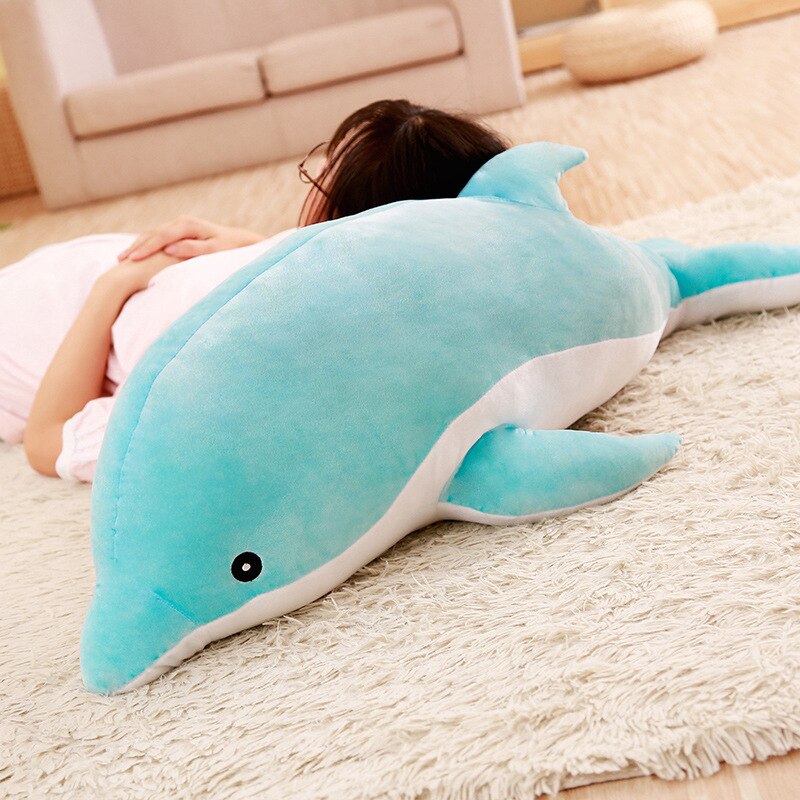 Blue / Pink Plush Dolphin Toy