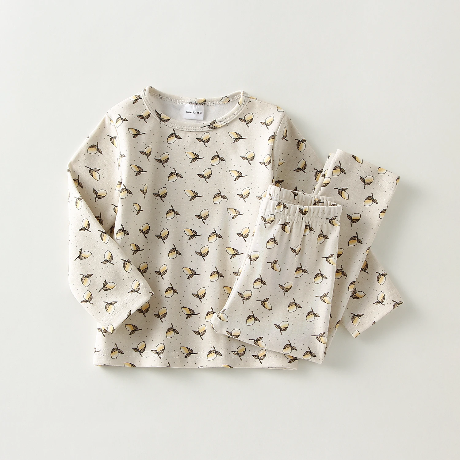 Girl's Patterned Pajama Set