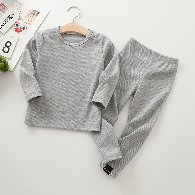 Girls Ribbed Fitted Pajamas Set