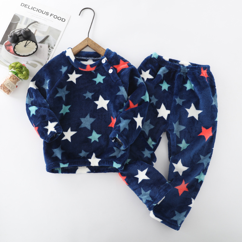 Winter Warm Girls Pajamas Set