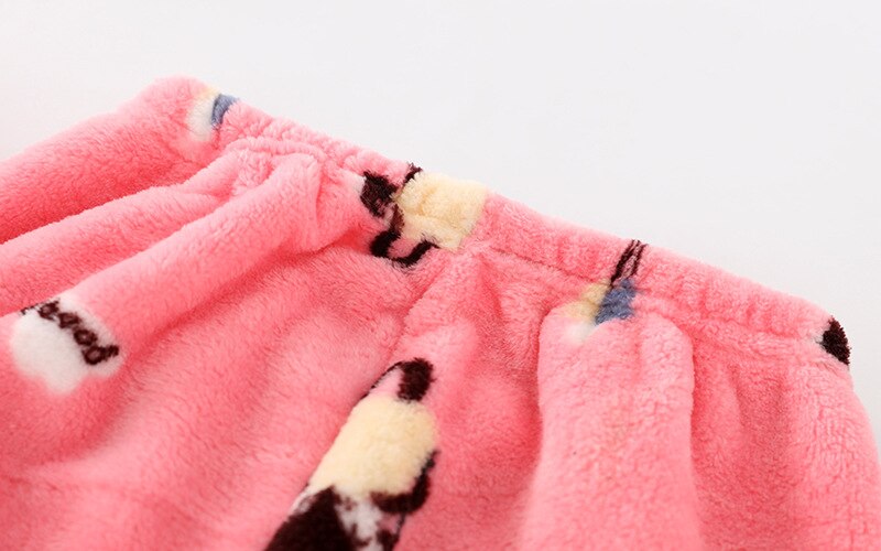 Winter Warm Girls Pajamas Set