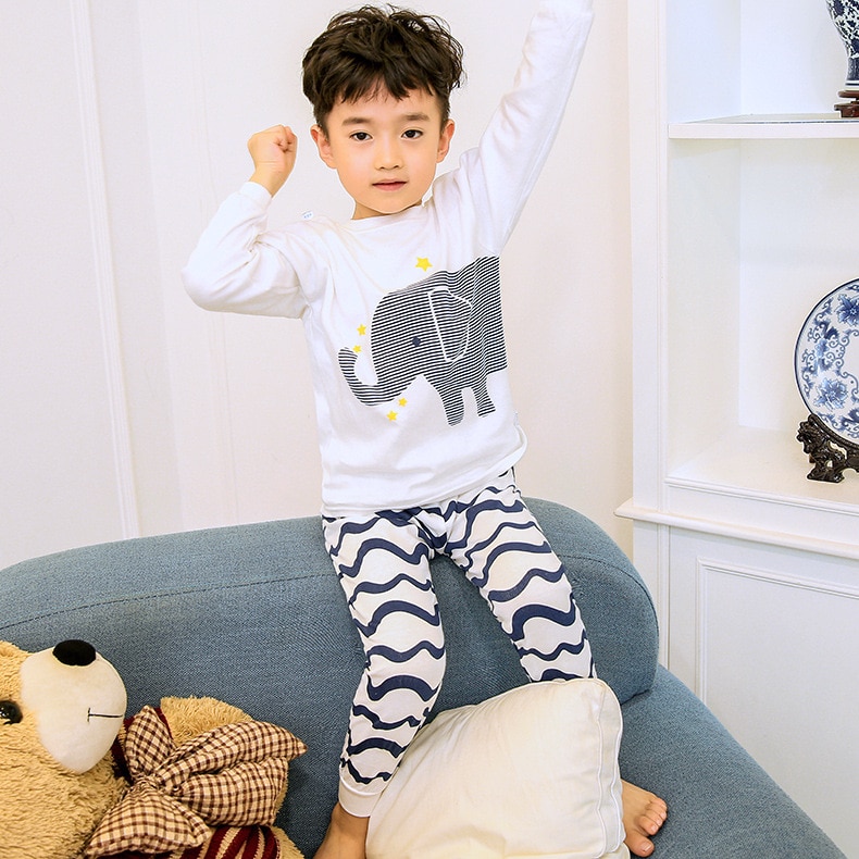 Cartoon Printed Cotton Pajamas