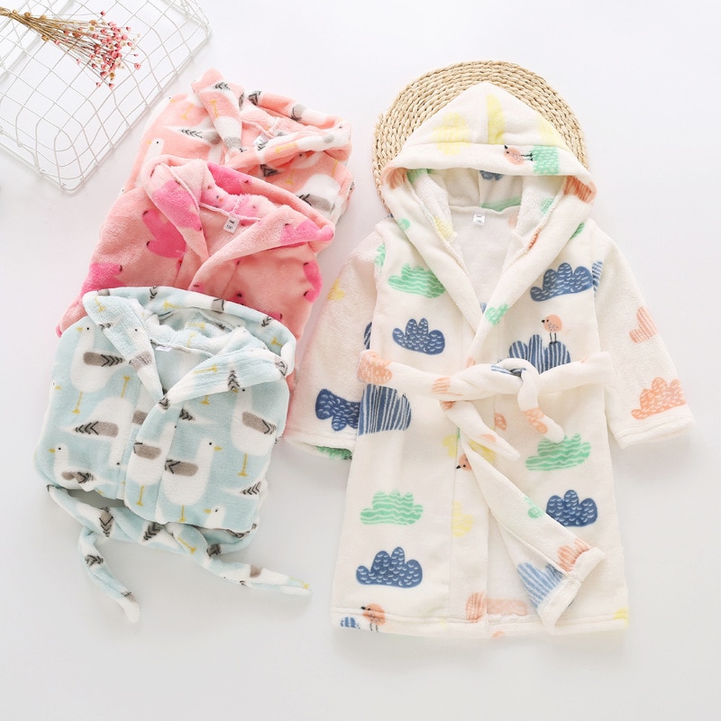 Soft Hooded Robe for Girls